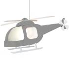 Lampe suspension enfant  Hélicoptère Gris