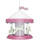 Lampe suspension enfant  Manege rose