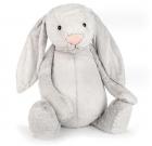 Jellycat Bashful Silver Lapin Très Grand Jellycat Bashful Silver Lapin Très Grand - 108cm