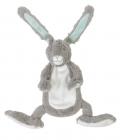 Doudou Lapin  Gris et bleu