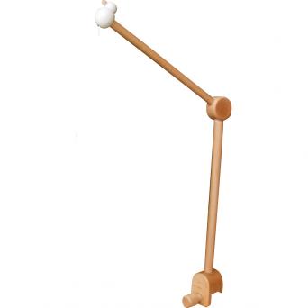 Potence bras pour mobil de lit bois naturel